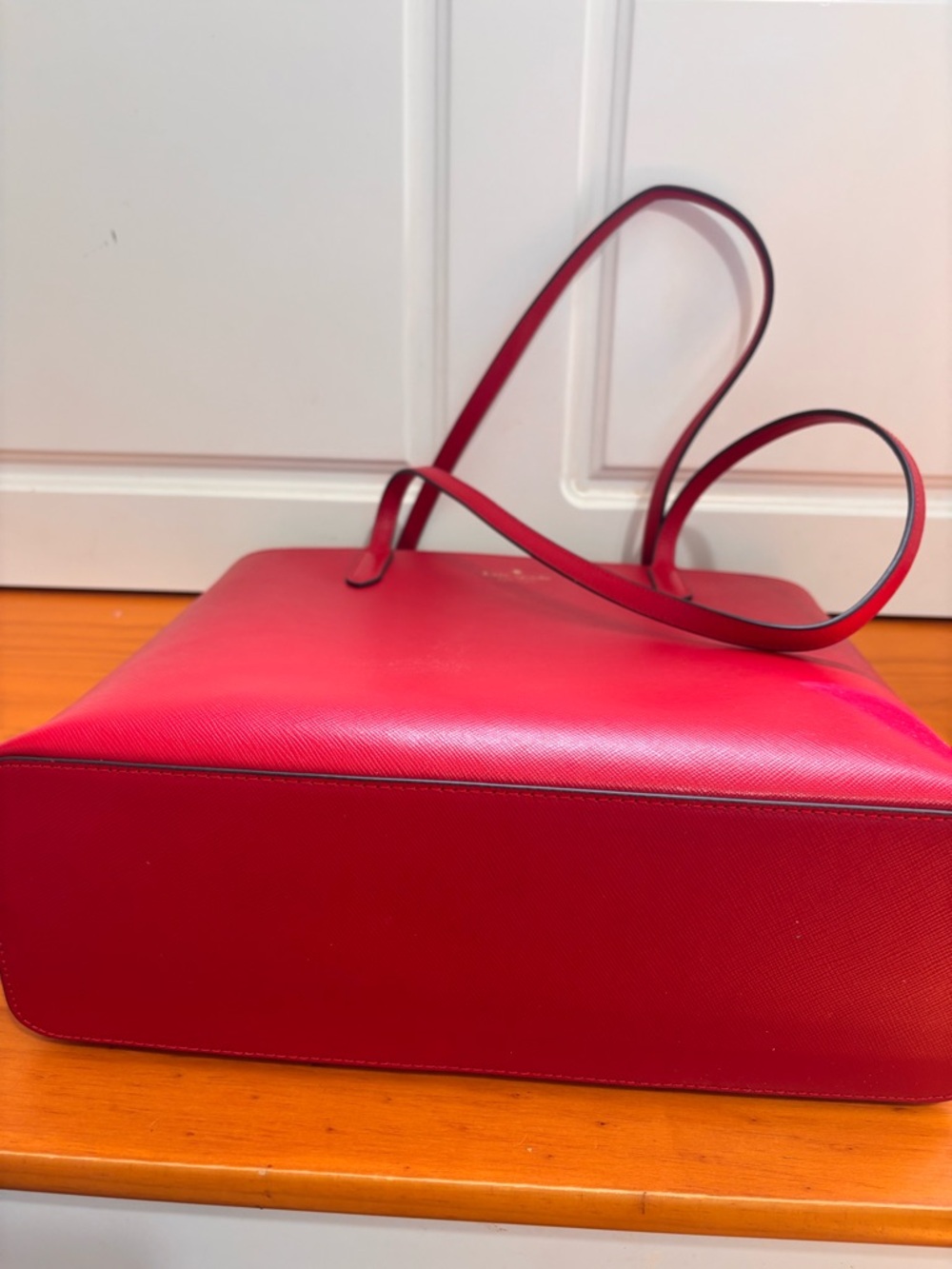 kate spade Red Saffiano Leather Tote - Picture 2 of 6